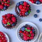 vegan and glutenfree chocolate berry tartlets